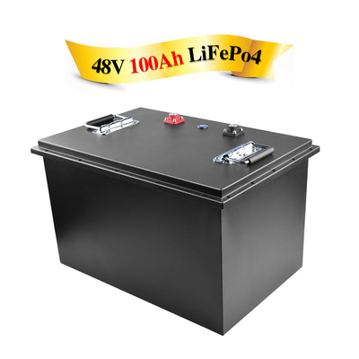 حزمة بطارية ليثيوم أيون خلية منشورية مقاومة للماء Lifepo4 16s 48v Bms 100ah