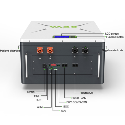Hybrid Grid 48V Lifepo4 بطارية ليثيوم أيون طاقة منزلية Lifepo4 بطارية Powerwall