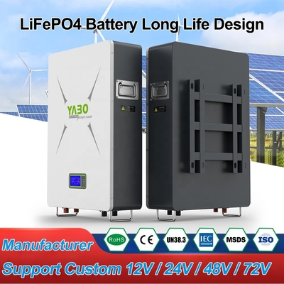24 فولت Lifepo4 جدار الطاقة 5KWh 8.7KWh 10KWh 48V 170Ah