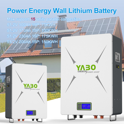 البطارية الشمسية Lifepo4 جدار الطاقة 5kwh 10kwh Portable Transport 48v 200ah