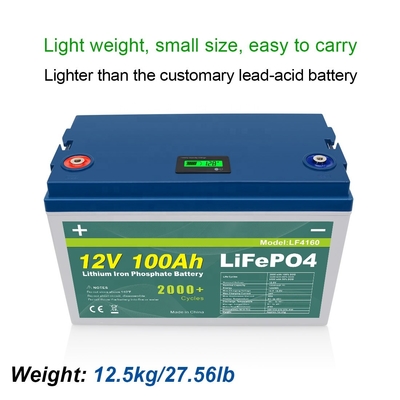 200Ah 300Ah 100Ah 12V 32700 lifepo4 بطارية حزمة LCD عرض الطاقة Smart BMS
