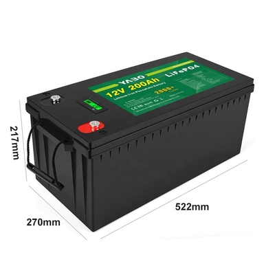 24V 36V 48V 12V Lifepo4 بطارية 12v 200ah يخت تخزين الطاقة الشمسية UPS