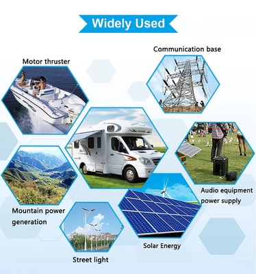 24V 36V 48V 12V Lifepo4 بطارية 12v 200ah يخت تخزين الطاقة الشمسية UPS