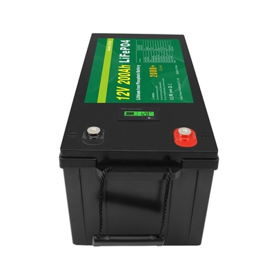 lifepo4 12v 200ah بطارية ليثيوم فوسفات الحديد حزمة للطاقة الشمسية UPS