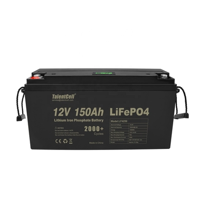 بطارية فوسفات الحديد الليثيوم 150ah lifepo4 خلايا 12 فولت شاشة LED