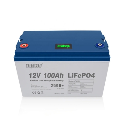 Lifepo4 جولف البطارية الشمسية RV قابلة للشحن 100ah 12 فولت بطارية ليثيوم lifepo4