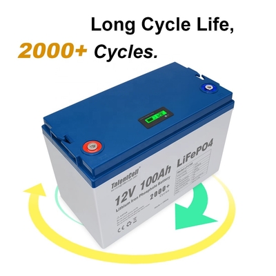 Lifepo4 جولف البطارية الشمسية RV قابلة للشحن 100ah 12 فولت بطارية ليثيوم lifepo4