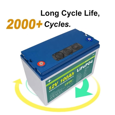 100ah Lifepo4 12 فولت حزم البطارية الشمسية Bms قوارب UPS عربات الجولف
