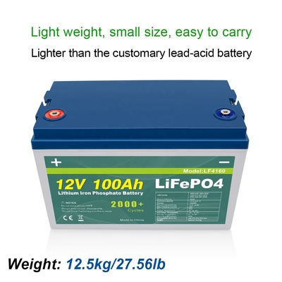 24V 36V 48V 200Ah 300Ah 400Ah ليثيوم 12 فولت 100ah دورة عميقة Lifepo4 البطارية الشمسية البحرية Rv