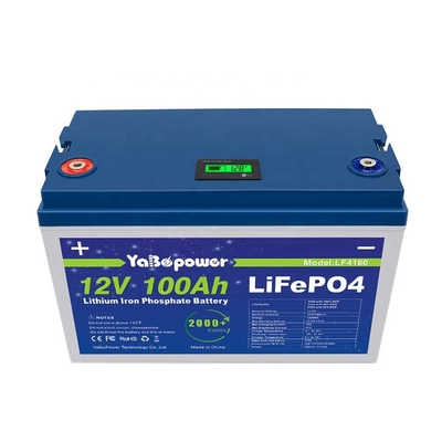 Lifepo4 12v 100ah بطارية ليثيوم الحديد الفوسفات حزمة دراجة كهربائية عربات الجولف القوارب