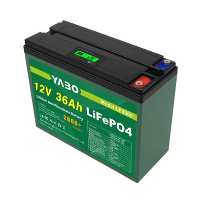 12V 36Ah Lifepo4 بطارية لتخزين الطاقة الشمسية دورة عميقة