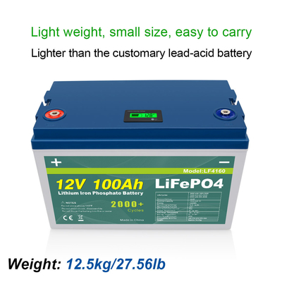منتجات بيع المصنع حسب الطلب رخيصة بطارية ليثيوم أيون Lifepo4 100ah 12v
