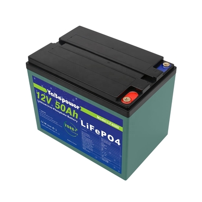 12v 50ah Lifepo4 بطارية قابلة للشحن 2000 دورة عميقة