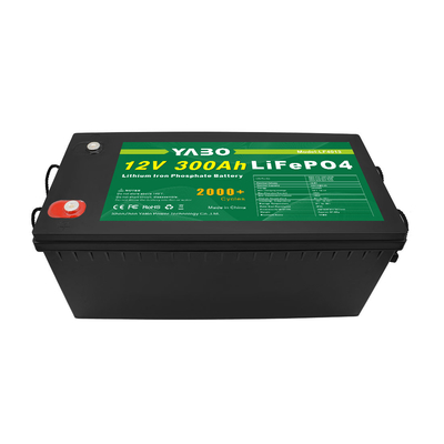 عمر أطول 12v 300Ah تفريغ بطارية Lifepo4 الحالية مع قدرة بارزة