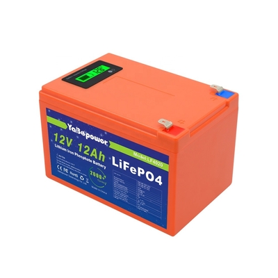 شهادة CE 12v 12Ah التفريغ الحالي 6A بطارية Lifepo4 مع قدرة بارزة