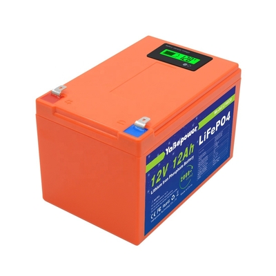 شهادة CE 12v 12Ah التفريغ الحالي 6A بطارية Lifepo4 مع قدرة بارزة