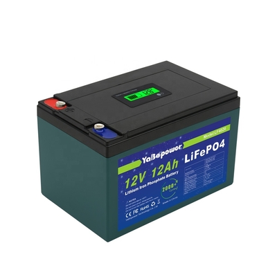 حار بيع مصنع مخصص 12v 12Ah تفريغ بطارية 6A Lifepo4 الحالية مع قدرة بارزة