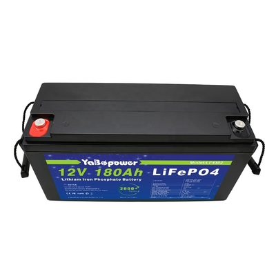 شهادة عالية الجودة وجودة مضمونة Lifepo4 بطارية ليثيوم أيون 12v180Ah لنظام هجين