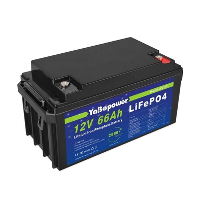 Lifepo4 12 فولت 66 أمبير 50 ​​أمبير 12 فولت بطارية ليثيوم فوسفات الحديد