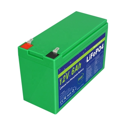 حزمة بطارية Smart BMS 12v 6ah Lifepo4 دورة عميقة 2000 دورة