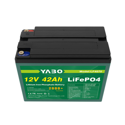 Rv دورة عميقة Lifepo4 بطارية 12V 42Ah 2000 دورة