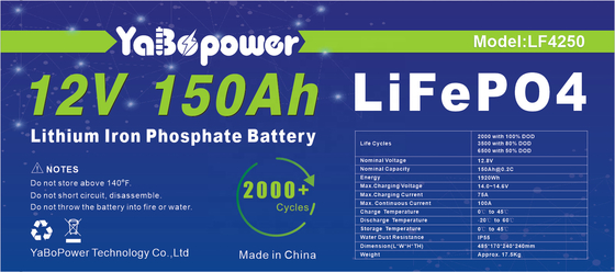 12v 150ah Lifepo4 خلية البطارية 32700 ليثيوم فوسفات الحديد
