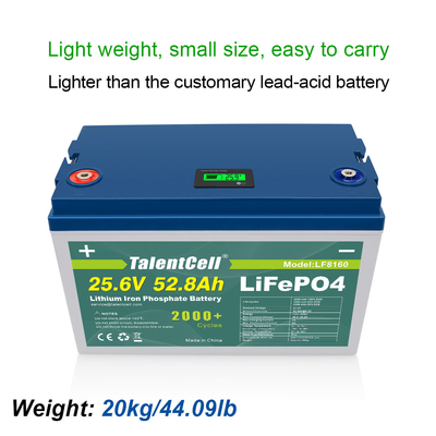 24v 60ah 70ah 80ah 24v 50ah Lifepo4 حزمة بطارية دورة عميقة