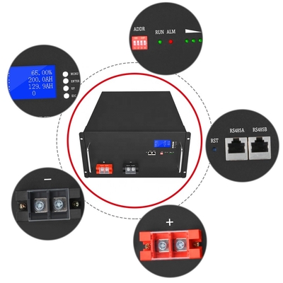 عربة الجولف 48V Lifepo4 بطارية 200Ah Smart BMS Deep Cycle Storage ليثيوم أيون