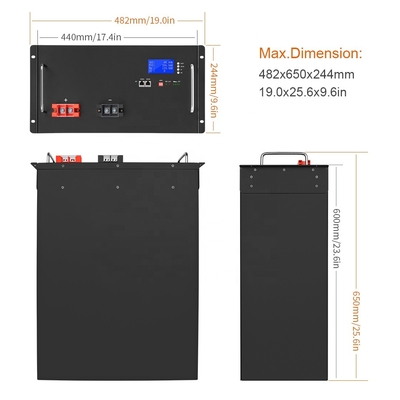عربة الجولف 48V Lifepo4 بطارية 200Ah Smart BMS Deep Cycle Storage ليثيوم أيون