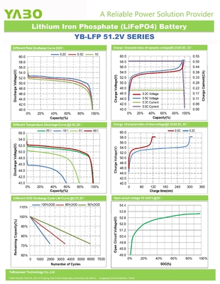 48v 300ah Lifepo4 خلية بطارية Litium Ion Deep Cycle 51.2v 50Ah 250Ah
