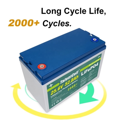 بطارية ليثيوم أيون الفوسفات الحديدية Lifepo4 لـ Ev 24v 50ah