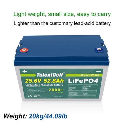 بطارية ليثيوم أيون الفوسفات الحديدية Lifepo4 لـ Ev 24v 50ah