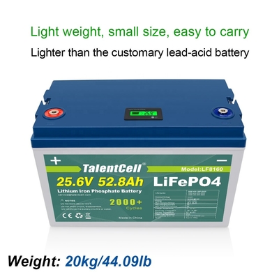 برنامج BMS Lifepo4 Battery 24v 50ah 25.6V 52.8Ah أكثر من 2000 دورة