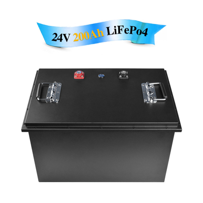 ماء 24V Lifepo4 بطارية ليثيوم الحديد فوسفات 200Ah الصفائح المعدنية أداة السلطة