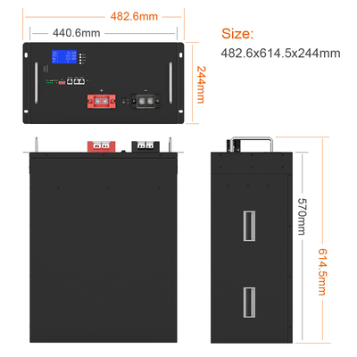 12.8V 51.2V محطة قاعدة النظام الشمسي 3kwh 5kwh LiFePO4 بطارية ليثيوم شمسية 130Ah 150Ah 170Ah 200Ah