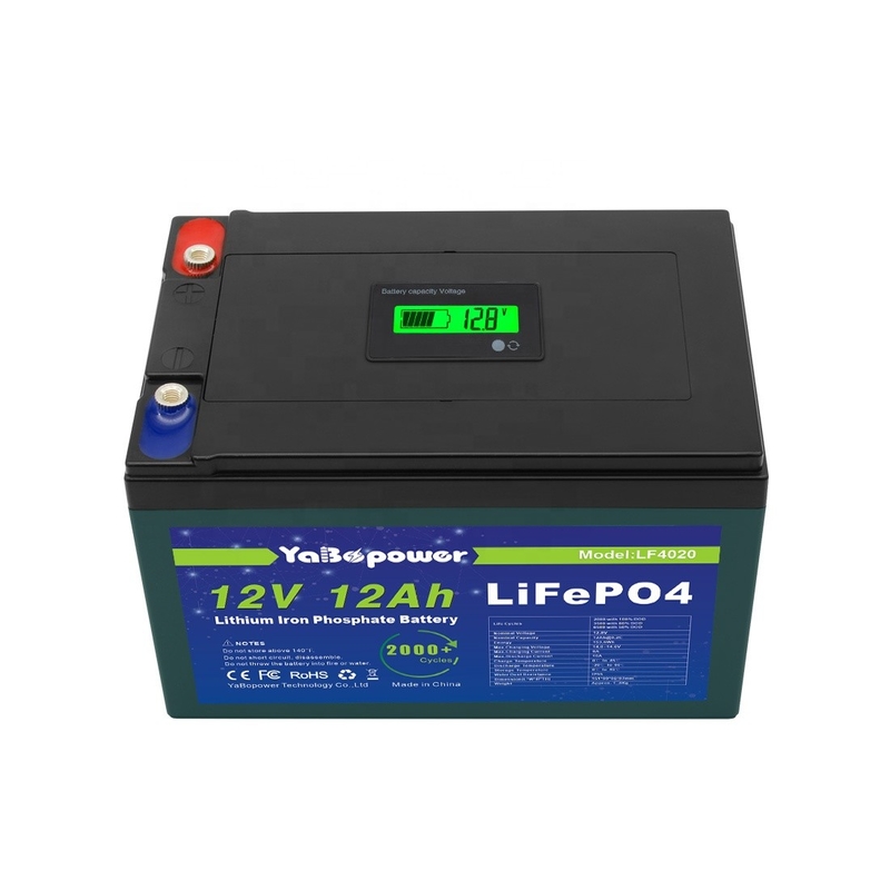 حار بيع مصنع مخصص 12v 12Ah تفريغ بطارية 6A Lifepo4 الحالية مع قدرة بارزة